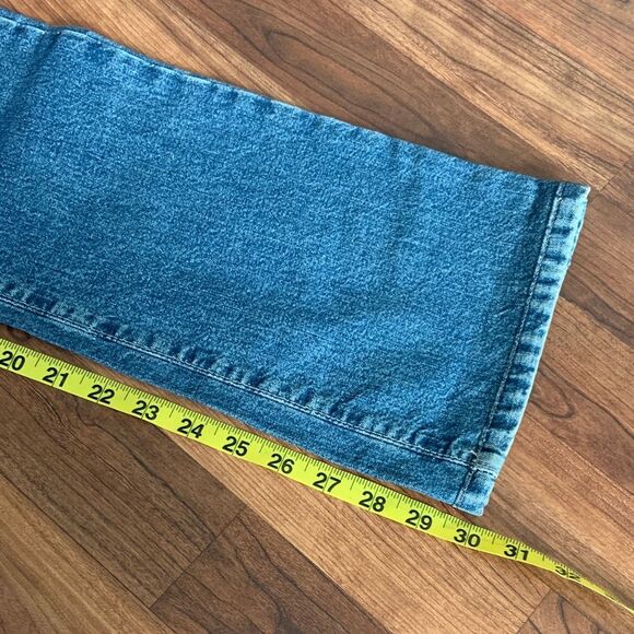 Vintage Lucky Sz 2 Y2K Dungarees Low Rise Flare Jeans Floral Hand Embroidery - Picture 8 of 9